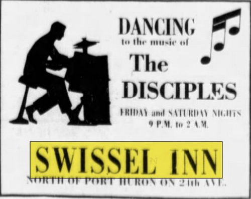 Swissel Inn - May 1969 The Disciples